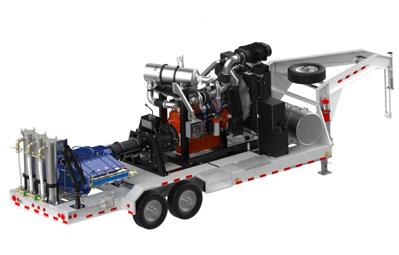 Tổ máy bơm áp lực cao Jetstream (Waterblast) 5200Q Waterblasting Trailer (5200 Quintuplex Unit)