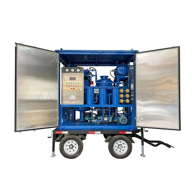 Máy tái sinh dầu máy biến áp di động ngoài trời TOP