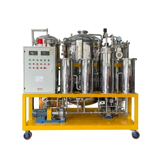 Máy tẩy màu và tinh lọc dầu ăn thép không gỉ thực phẩm TOP