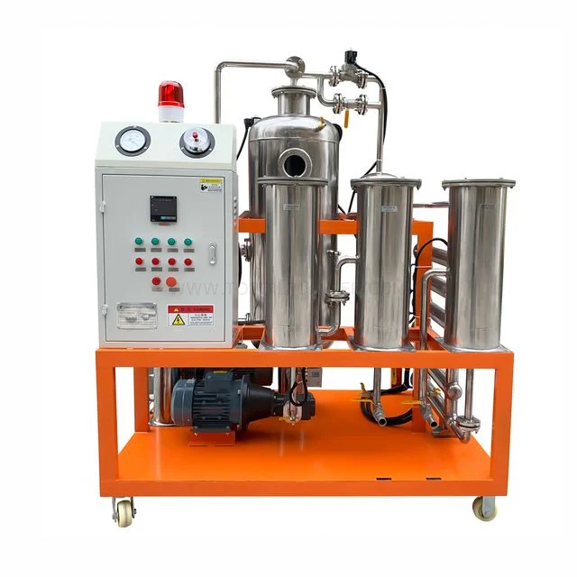 Máy tinh lọc dầu ăn chân không thép không gỉ TOP