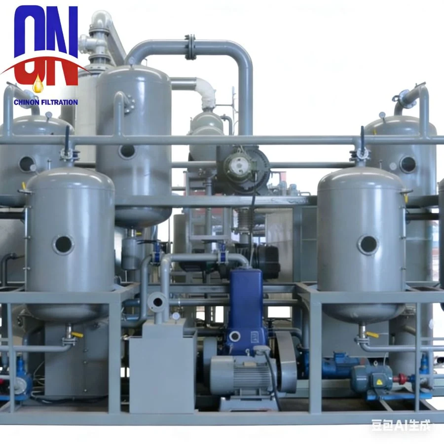 Hệ thống chưng cất dầu thải thành dầu gốc QRC QSN
