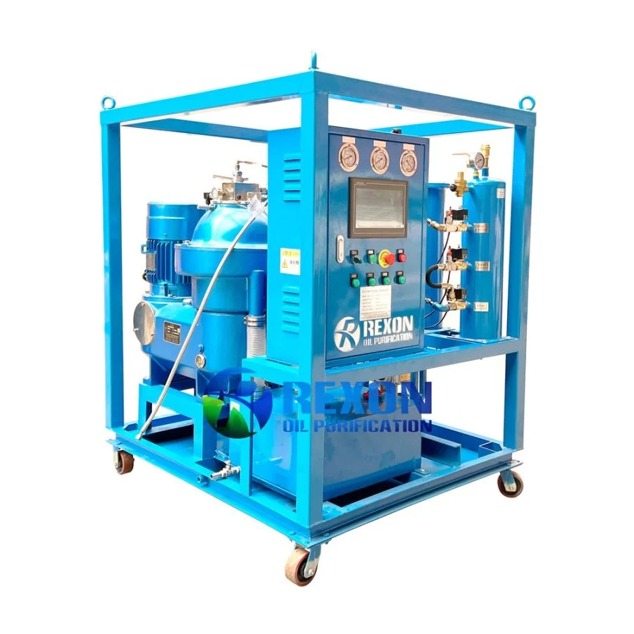 Máy tách dầu ly tâm tự xả cặn PLC kết cấu khung Rexon RCF-3T