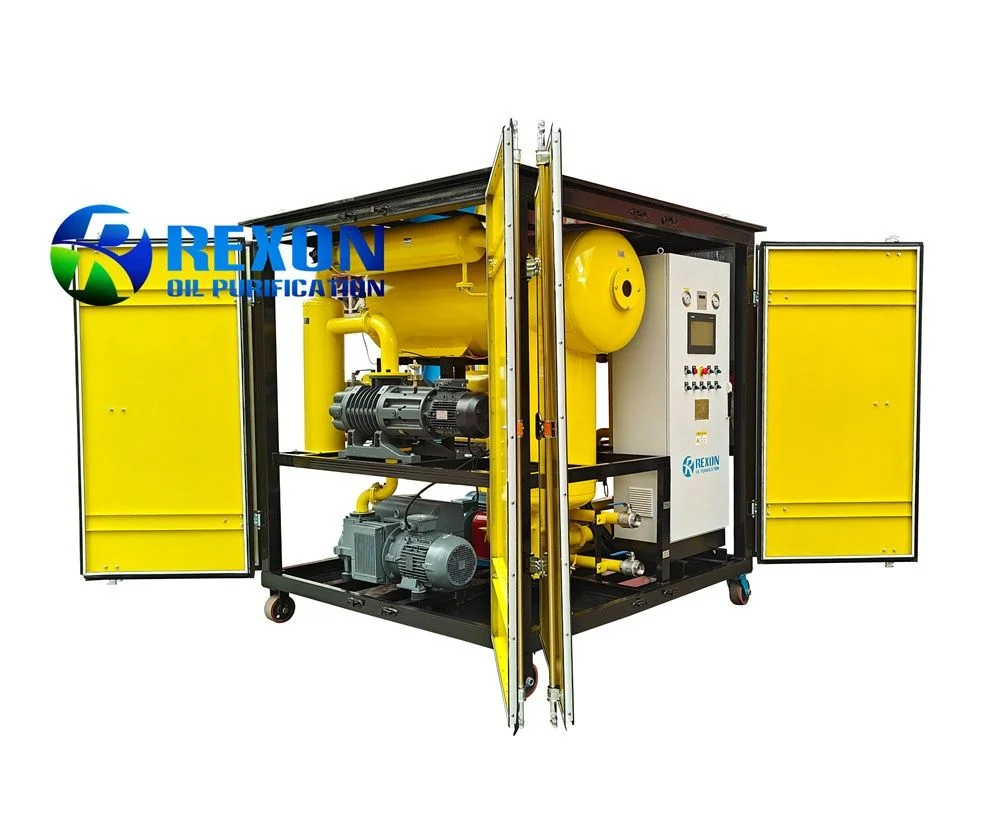 Máy lọc dầu cách điện chân không hai cấp đa năng biến tần lưu lượng Rexon ZYD-200