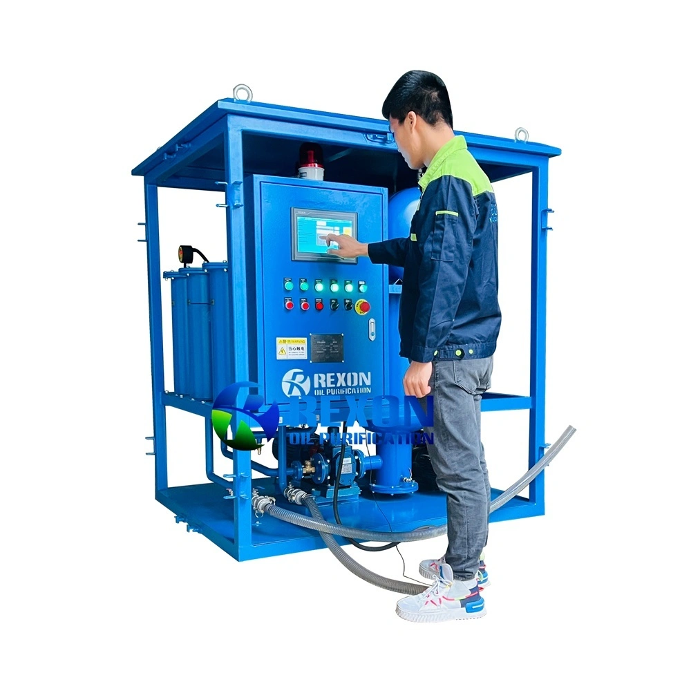 Máy lọc dầu máy biến áp chân không hai cấp điều khiển PLC tự động Rexon ZYD-2000
