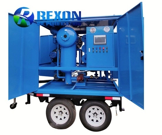 Máy lọc dầu máy biến áp chân không hai cấp di động Rexon ZYD-WM-100