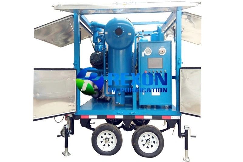 Máy lọc dầu máy biến áp chân không hai cấp di động Rexon ZYD-WM-150