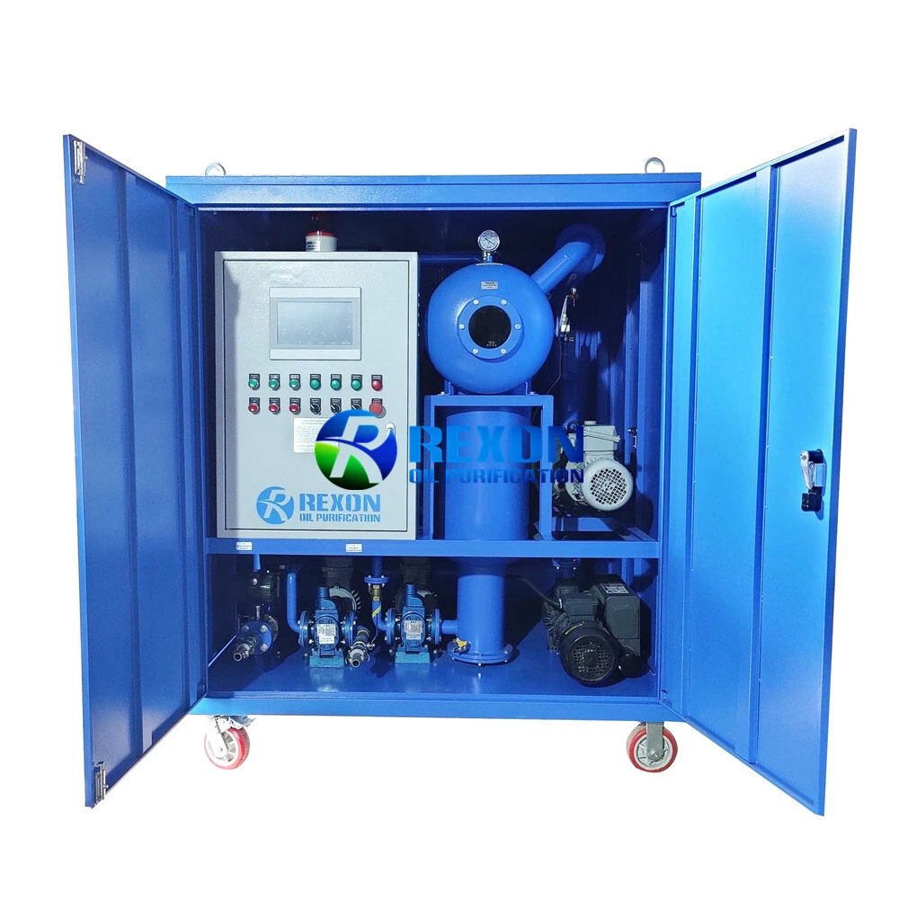 Máy lọc dầu tái sinh dầu máy biến áp chân không hai cấp Rexon ZYD-II