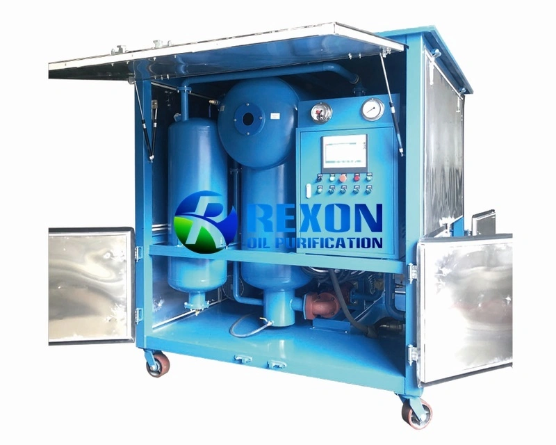 Máy lọc dầu tái sinh dầu máy biến áp chân không hai cấp có bộ lọc đất Fuller Rexon ZYD-I-150