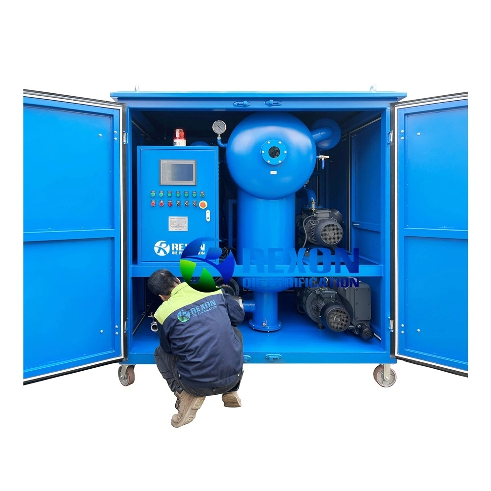 Máy lọc dầu máy biến áp chân không hai cấp vỏ kín chống thời tiết Rexon ZYD-200