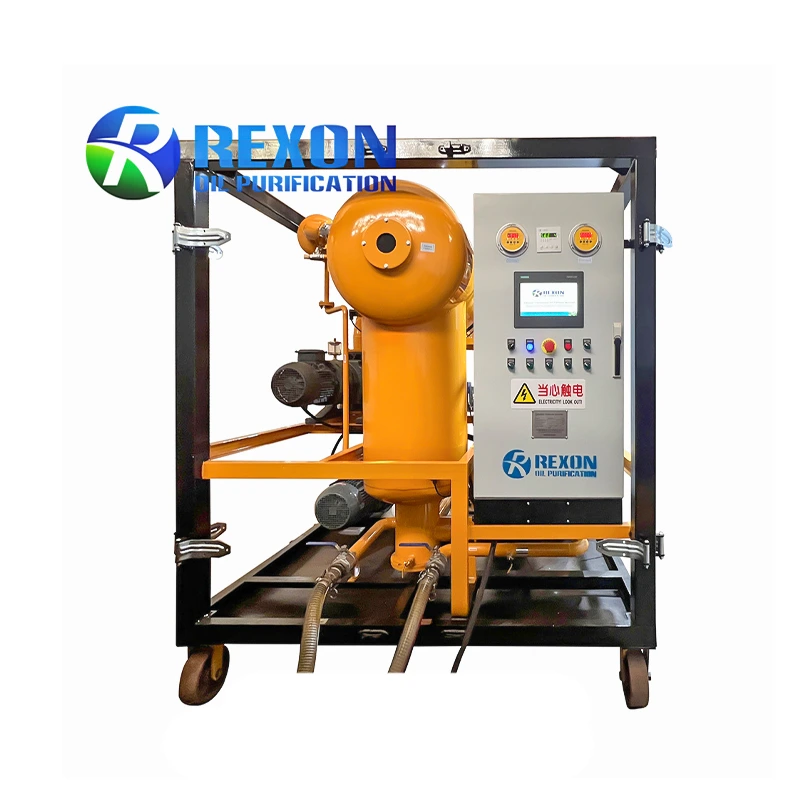 Máy lọc dầu máy biến áp chân không hai cấp khử nước Rexon ZYD