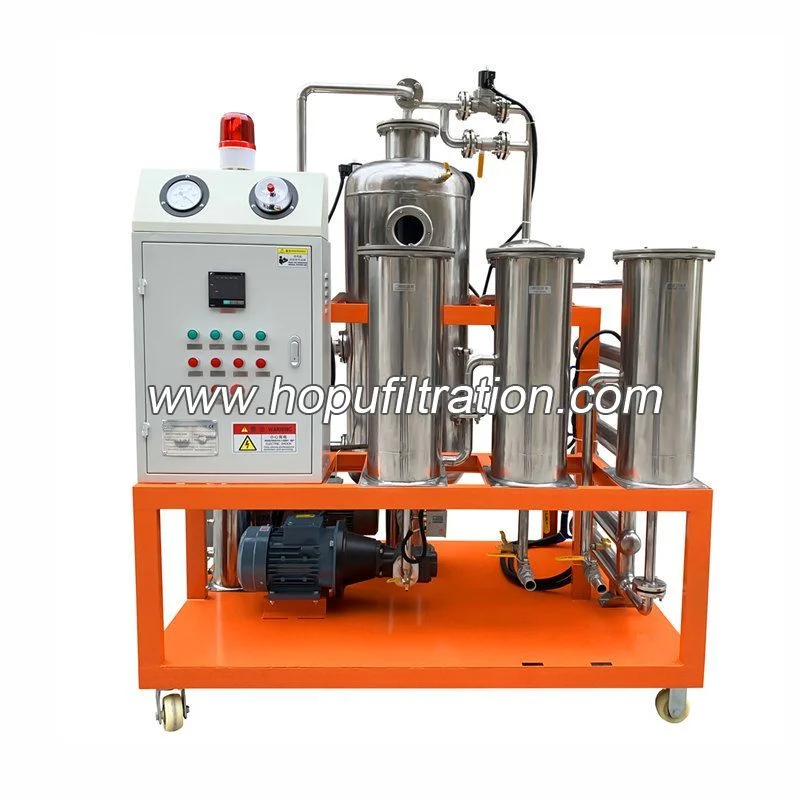 Máy lọc dầu ăn chân không vỏ inox dòng COP HOPU