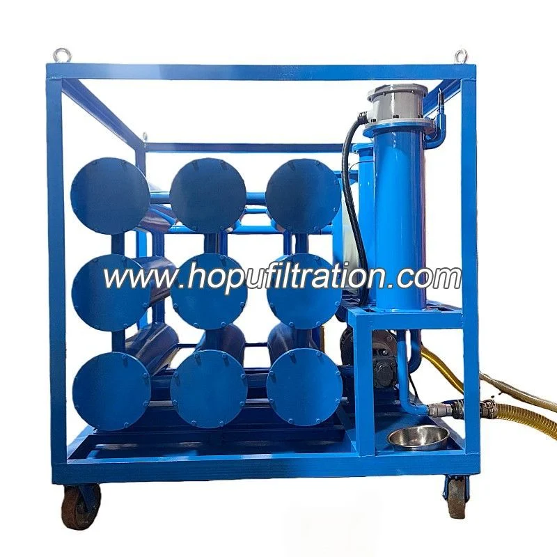 Máy tái sinh khử màu dầu biến áp bằng đất Fuller dòng BZ HOPU