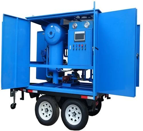 Máy lọc dầu máy biến áp lắp rơ-moóc hai trục ZANYO