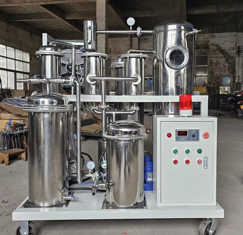 Máy lọc dầu bôi trơn chân không inox 600 L/h TYA-10 Zhongneng